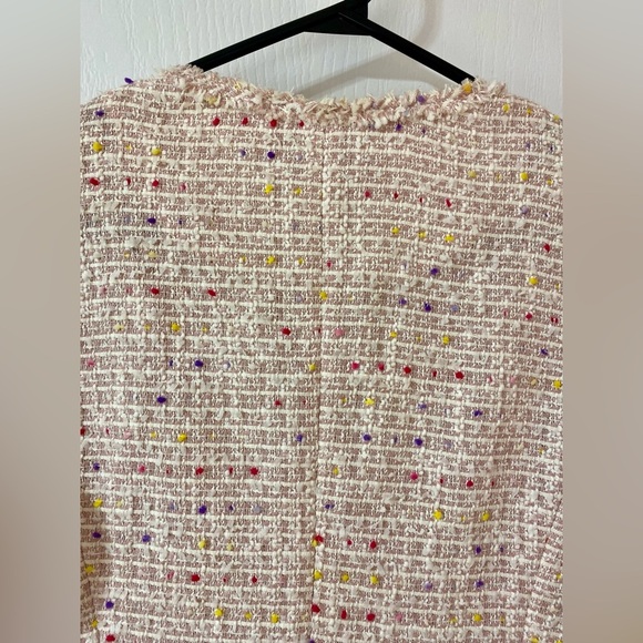 Kate Spade Multicolour Tweed Preppy Career Spring Summer Girly Blazer Size 0 - Picture 10 of 10
